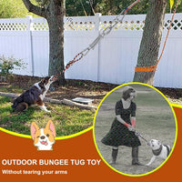 HOPET Dog Outdoor Bungee Hanging Toy - Orange - image 4
