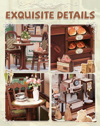 Cutefun Book Nook Kit, Bach Strings Musical Instrument Store - Sunny Cafe - image 4