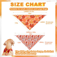 PAWCHIE Dog Bandanas Small Reversible Styles Pet Triangle Scarf Bibs - Autumn / Small - image 2