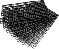 Aquarium Fish Tank Bottom Isolation 8 Pcs, Plastic Egg Crate – Essentials for Fish - S 8pcs Black