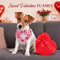 Dog Tuxedo for Small Dogs Valentines Bandana with Bowtie Wedding Tux – Essentials for Dogs - Heart / X-Small - image 3