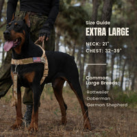 Forestpaw No Pull Dog Harness with Large Handle, Comfortable, L - XL: Chest 32-39", Fit 80-110 lbs / Brown Camo - image 4