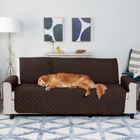 Furhaven Water-Resistant & Reversible Chair Cover Protector for Dogs - Sofa / Espresso/Clay - image 2