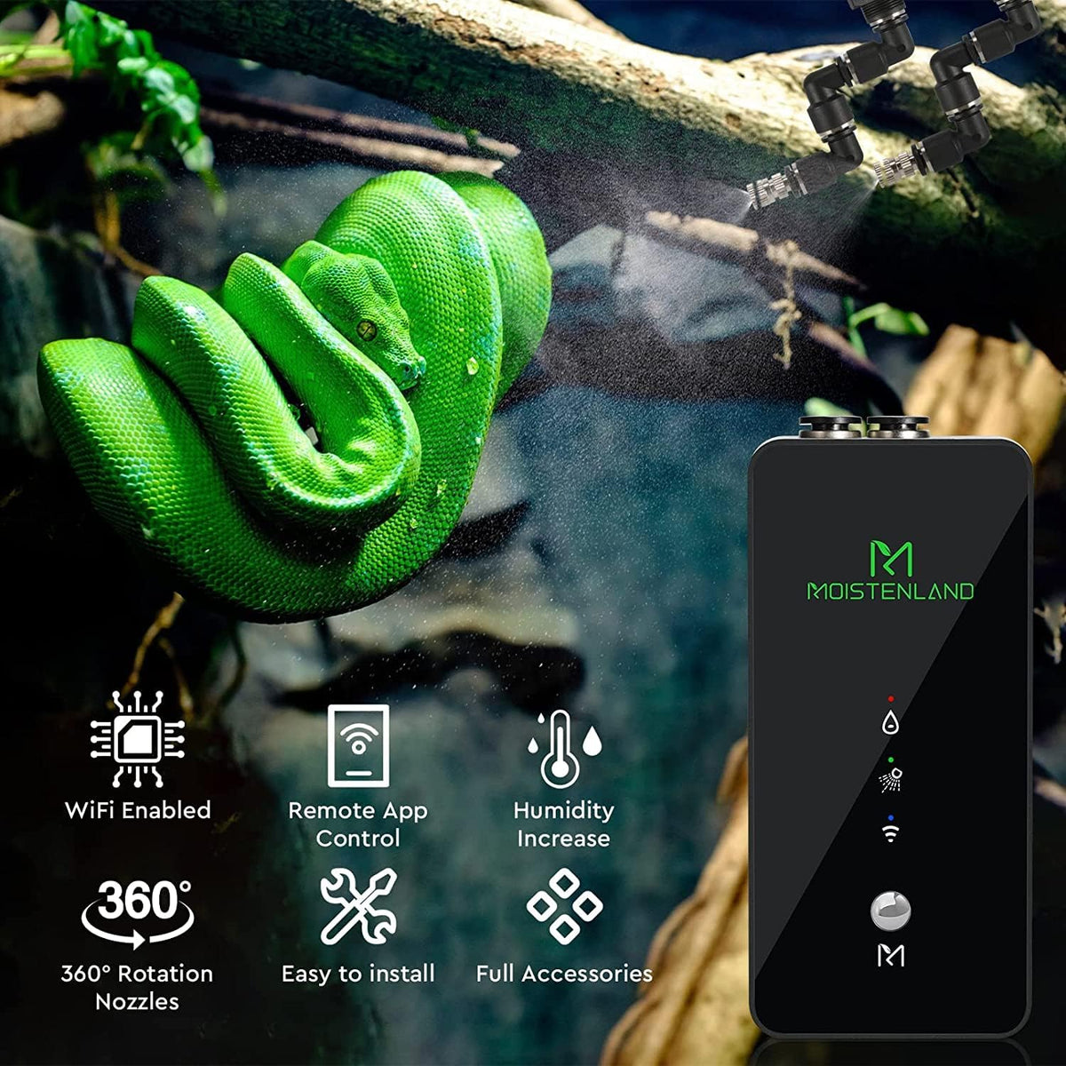 Moistenland Reptile Mister - Black-WiFi - image 2