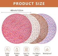4 Pack Washable Whelping Pad Whelping Supplies Absorbent Reusable - Bright Color / 48 Inch - image 2