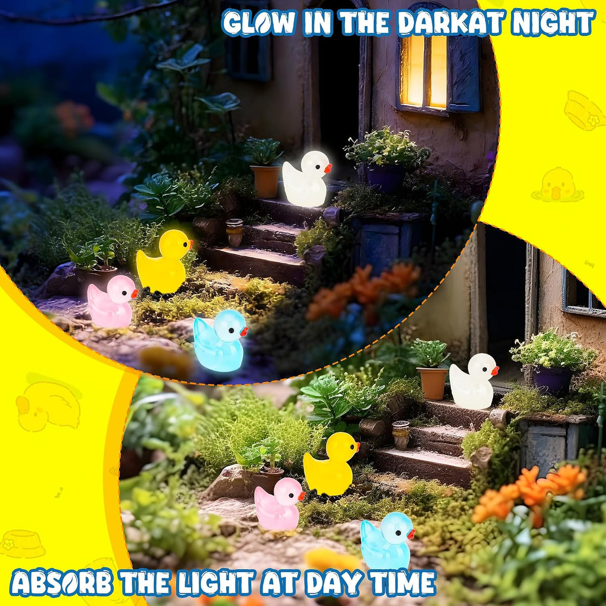 Mini Ducks 100 Pack Tiny Ducks Glow in The Dark – Fun for Kids & Family - Large Resin Ducks - image 4