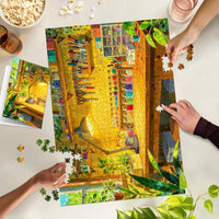 1000 Piece Puzzles for Adults, Premium Magic Book Jigsaw Puzzle – Fun for Kids & Family - Warm Cozy Corner - image 3
