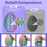 Small Dragon Eggs with Dragon Inside - Gradient Blue-green-brown / M (H:5.8 inches) - image 4