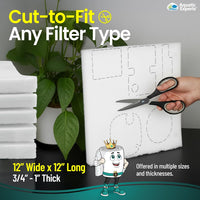 Aquatic Experts Aquarium Filter Floss for Fish Tank Filters - Standard / 12 Inch Wide x 12 Inch Long - 5 Pack - image 2