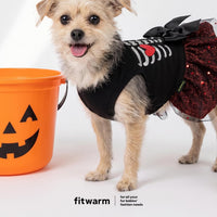 Fitwarm Halloween Skeleton Dog Dress - Large / skeleton - image 3