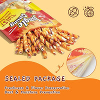 Jungle Calling Dog Treats, Natural Chicken Wrapped Rawhide Sticks, Grain-Free Training Rewards Chews for Small and Medium Puppy,10.6oz