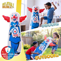 Inflatable Dudes kids punching bag bop bag, 47 inch, with sand-filled base in a ninja design - view 29