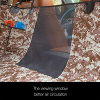 Luxury Dog Car Seat Cover for Back Seat Breathable Mesh Window Dog - Truck / Camouflage - image 3