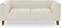 Dog Sofa Couch for Medium to Large Dogs, Memory Foam Dog Sofa Bed, Modern Elevated Pet Couch Bed with Wooden Legs for Medium and Large Dogs, Dark Beige
