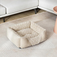 Rectangle Washable Orthopedic Dog Bed for Small - L(30"x 24"x 9") / Cream - image 3