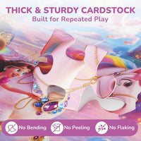 BenBen mermaid floor puzzle for kids, 52 large cardboard pieces with carrying box - view 9