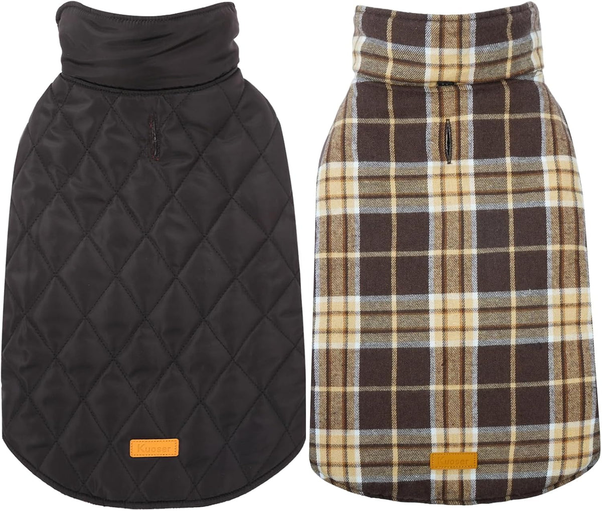 Kuoser Waterproof Dog Coat - New Brown / 2X-Large (Pack of 1)