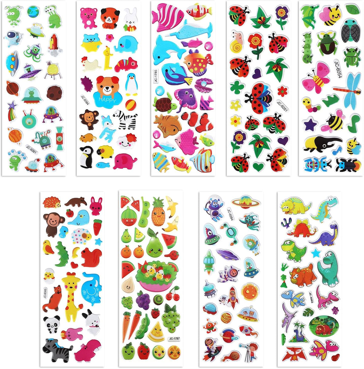 Puffy 3D Sticker for Kid & Toddler 500+ Variety Pack Cute Scrapbook - Boy Style - image 2