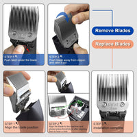 10# Grooming Ceramic Pet Clipper Blades Compatible with Andis & Oster - Silver / 5/8HT 16mm - image 2