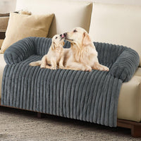 Luxurious Dog Couch Bed, Dog Couch Cover - X-Large(45*37*6 In) / Grey