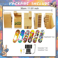 Premium Fingerboard Skate Park Kit with 6 Finger Skateboards & 5 Ramps – Fun for Kids & Family - image 3
