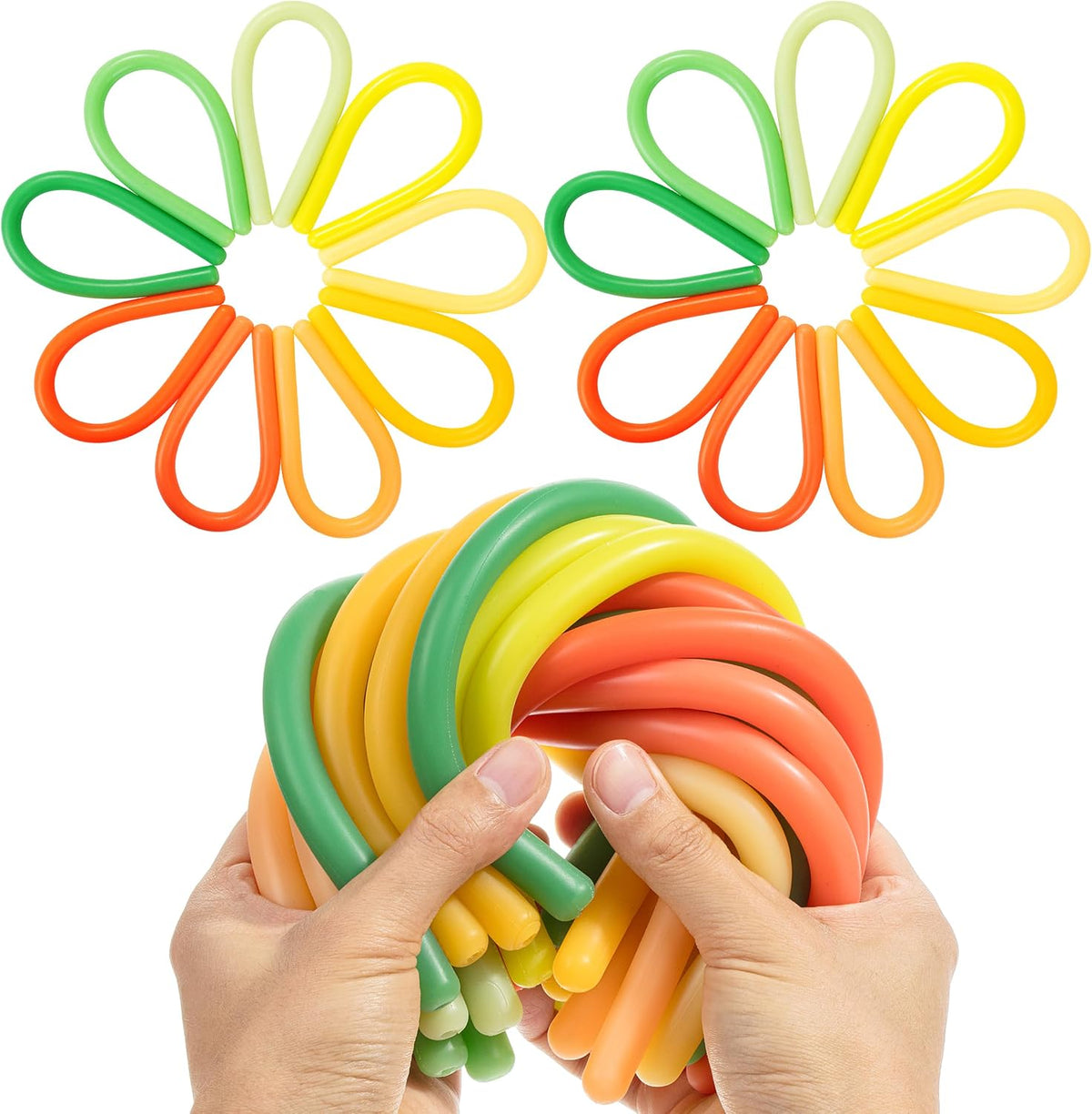 Mr. Pen, Monkey Noodle Fidget Toy, Colorful - Tropical Shades / 18 Pack