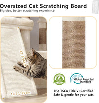 Heybly Cat Tree 72.4-Inch Anti-Tip Cat Tower with Spacious Perches - Beige / 72.4 inch - image 4