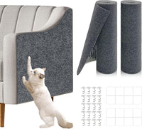2 Pcs Self-Adhesive Cat Scratch Mat - Dark Gray