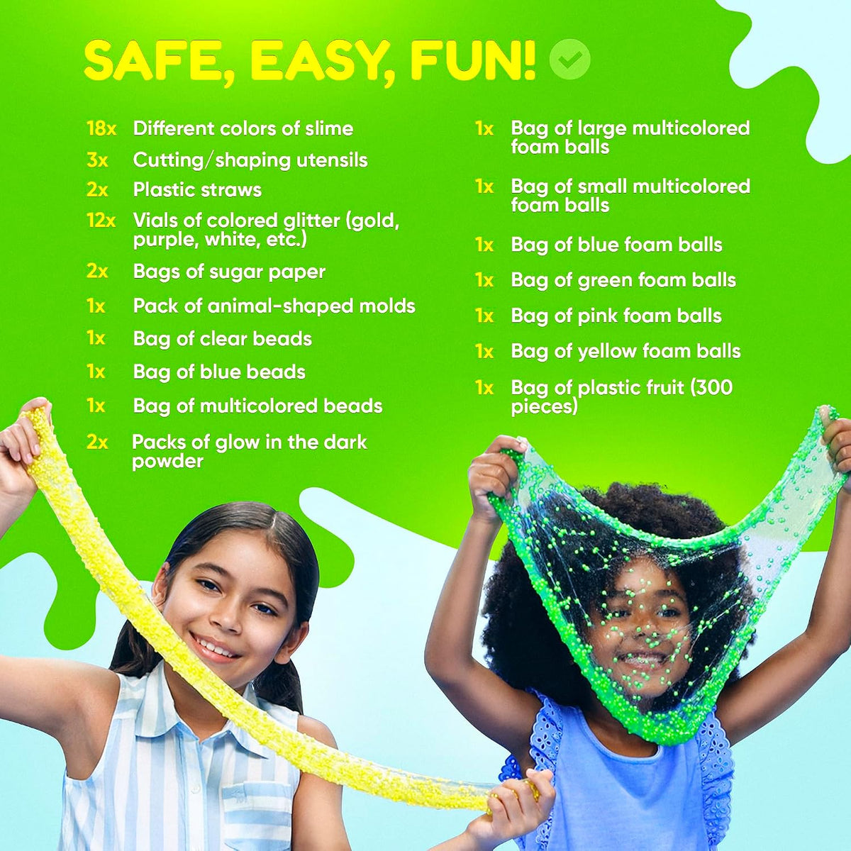Ultimate Slime Kit for Girls 10-12 - Jumbo (Pack of 3) - image 4