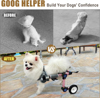 Dog Wheelchair for Back Legs, Adjustable Mobility Cart for Dog – Essentials for Dogs - Pink X-Small Plus - image 2