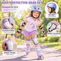 Unicorn Catcher Kids Helmet and Knee Pads Set - Blue Purple / Small: 3-8 year - image 2