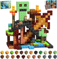 SSAWER 48 piece magnetic blocks travel set with colorful building cubes