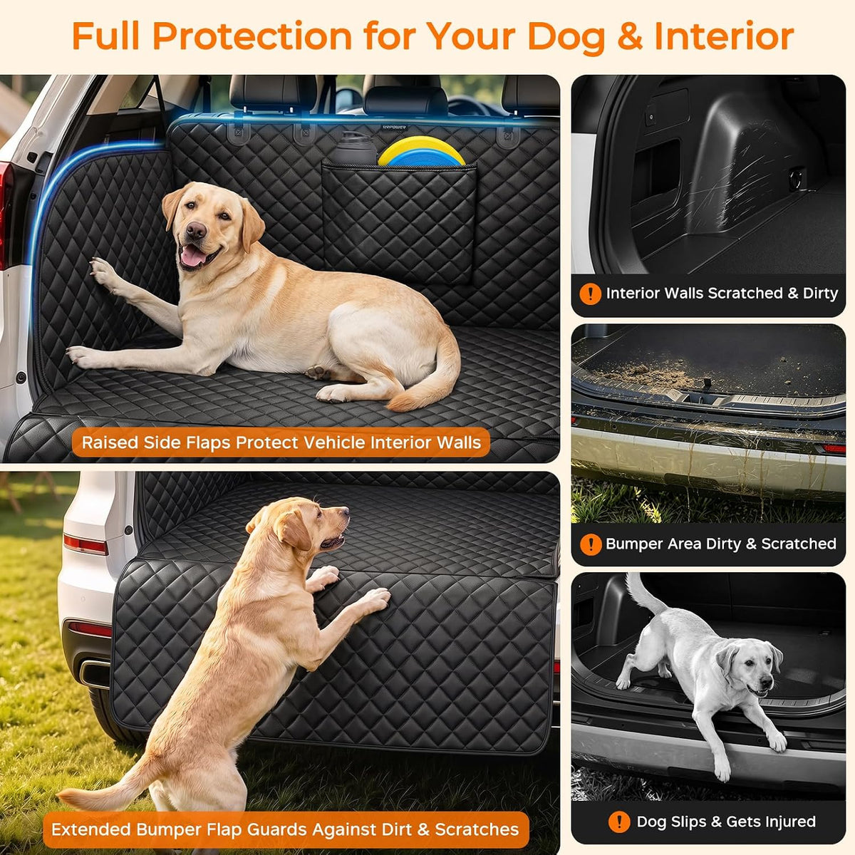 URPOWER SUV Cargo Liner for Dogs Pet Cargo Cover - Small - image 3