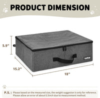apollo walker Portable Cat Litter Box With Waterproof bag and Lid - Gray / Small - image 2