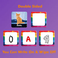 Hebayy 72 PCS Memory Matching Game - Real Animals-B (Spanish version) - image 4