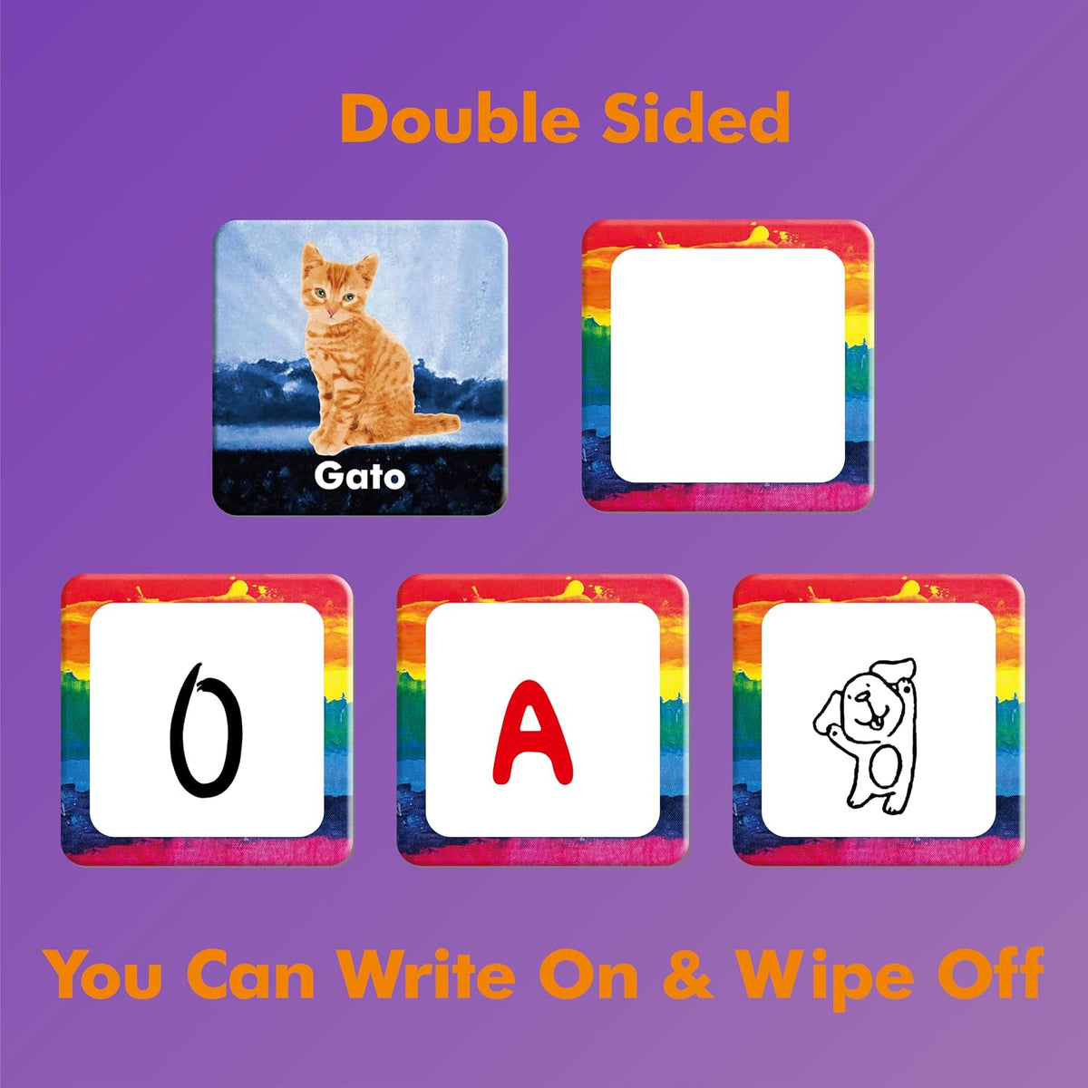 Hebayy 72 PCS Memory Matching Game - Real Animals-B (Spanish version) - image 4
