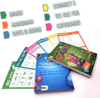 GRANDLMOON 5 Portable Travel Game Activities Pad On The Go Plane Trip - 6X4 - image 2