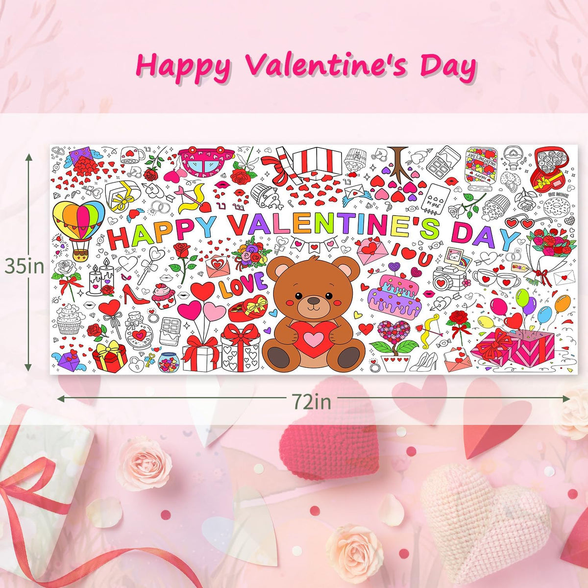 SPERINGEEN Halloween Tablecloth Decorations - Valentines - image 2