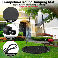 Tree Swing with PP Mat, Durable, Safe, and Easy to Install - 40 inches diameter+No Extra Straps - image 2
