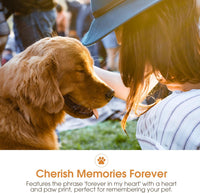 Pearhead Forever Loved Pet Keepsake Photo Frame - Gray Forever In My Heart Frame - image 4