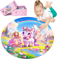 DIGOBAY round underwater ocean floor puzzle with sharks, fish and coral reef, 70 pieces - view 2