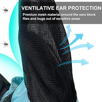 Stretchy Horse Fly Mask with Ears, Soft Lycra Equine Mesh Mask with UV Protection Face Cover, Pacific Blue, Full