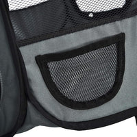 Amazon Basics Portable Soft Pet Dog Octagonal Travel Playpen, Large (45 x 45 x 24 inches), Grey