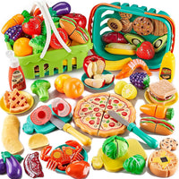 Kidsciety 85pcs Play Food Sets for Kids Kitchen