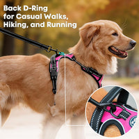 PoyPet No Pull Dog Harness Medium - Medium / Pink - image 3