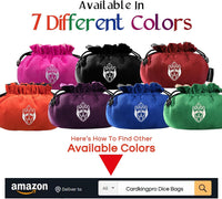 CardKingPro Immense Dice Bags with Pockets, Holds 150+ Dice - Black - image 4