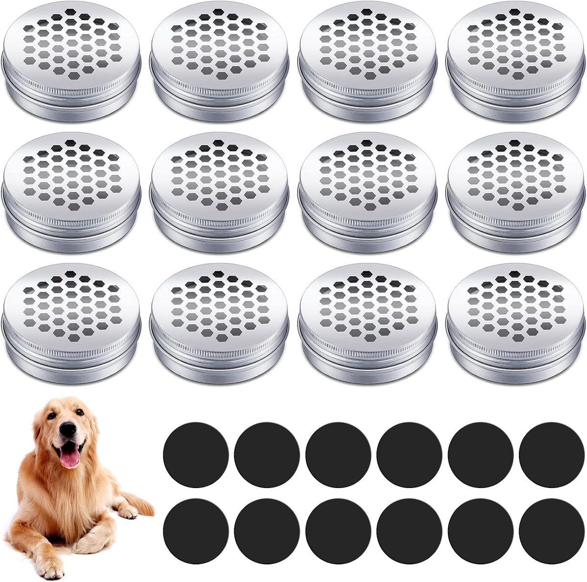 12 Pack Dog Scent Work Tins - Hexagon