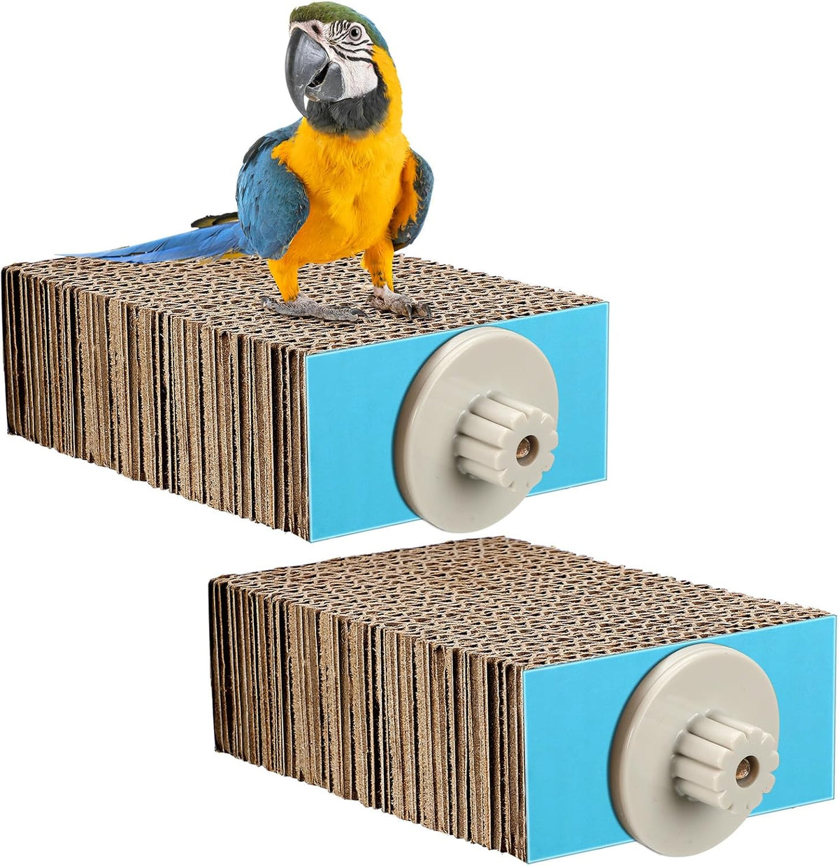 Skyygemm 2 Pcs Bird Toys Parrot Perch Stand Cage Accessories - Small