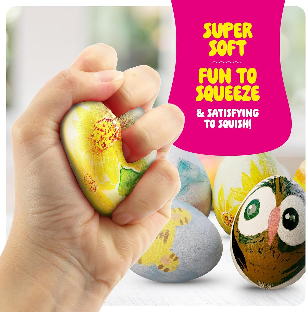 Taba Squishy Making Kit for Kids, Squishies Craft Kits - Paint Squishy Eggs Kit - image 4