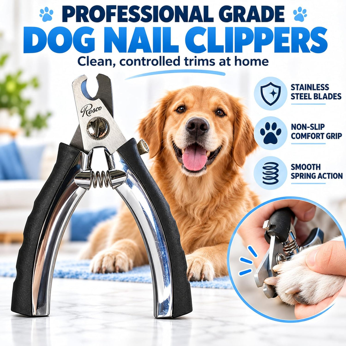 Professional Pet Nail Trimmers and Clippers for Large Dogs and Cats – Essentials for Dogs - Regular Trimmer - image 2